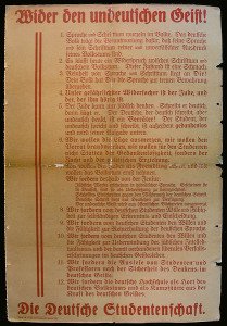 Die zwölf Thesen wider den undeutschen Geist