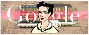 Google Doodle zu Simone de Beauvoirs 106. Geburtstag